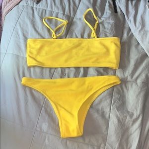 yellow bikini